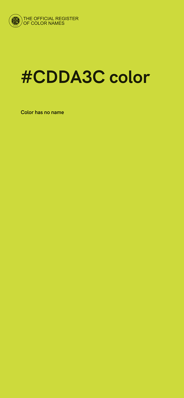 #CDDA3C color image