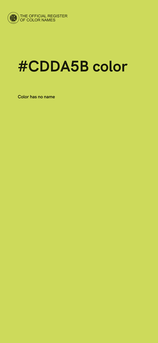 #CDDA5B color image