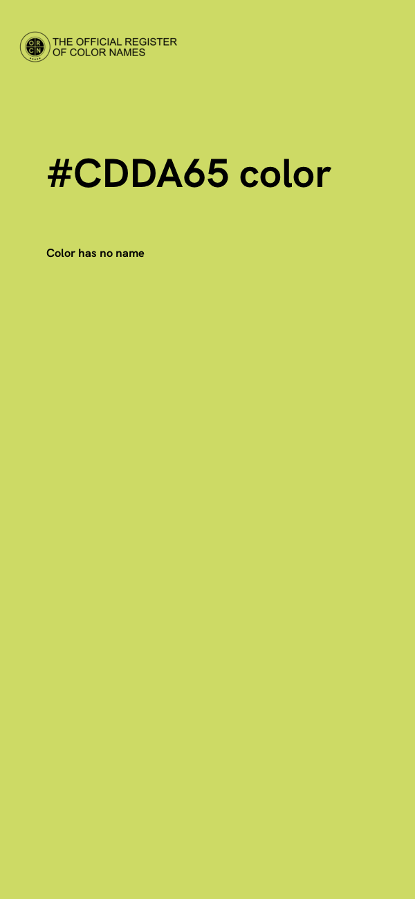 #CDDA65 color image