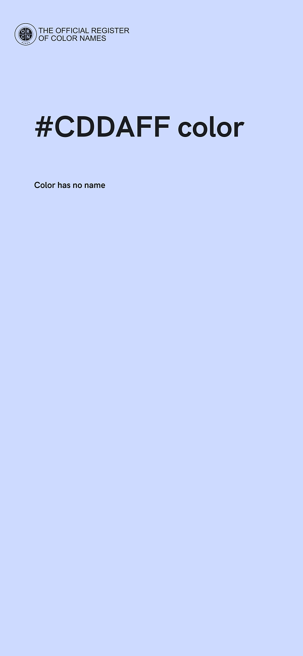 #CDDAFF color image