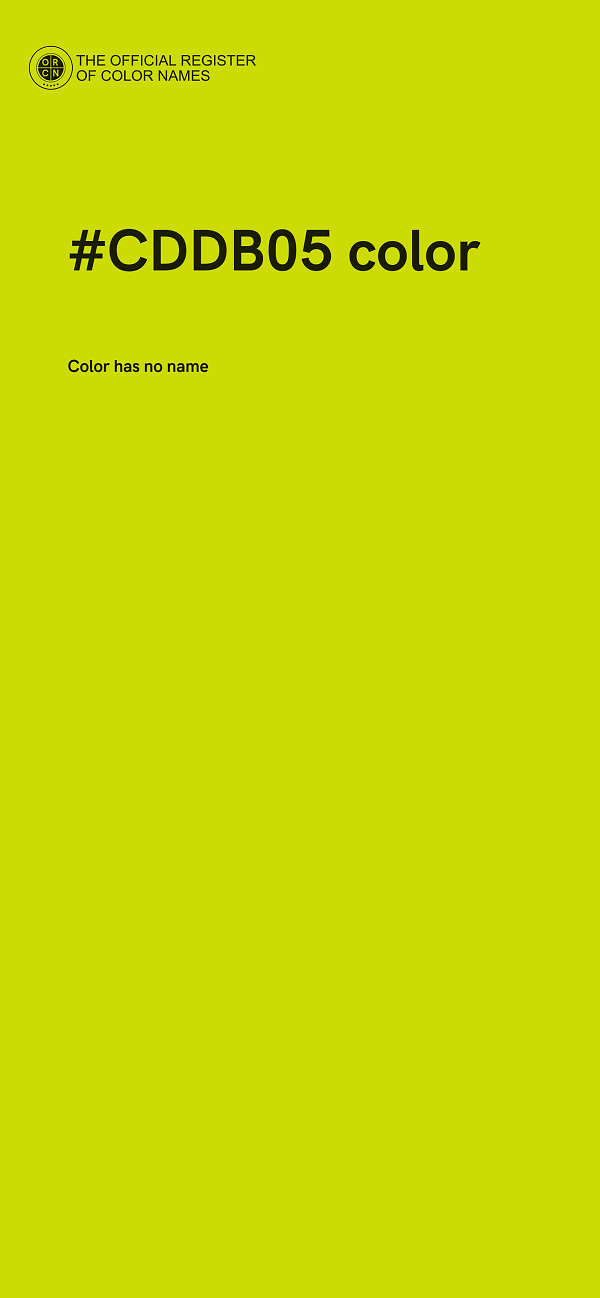 #CDDB05 color image