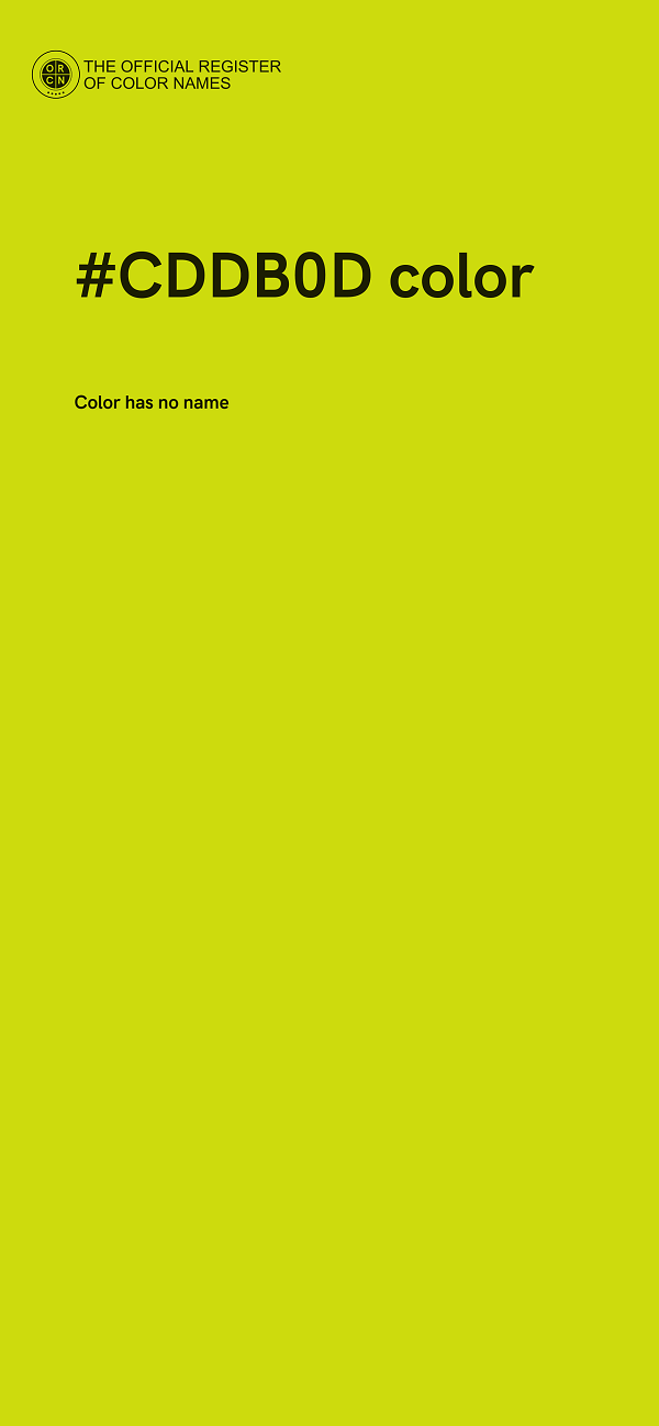 #CDDB0D color image