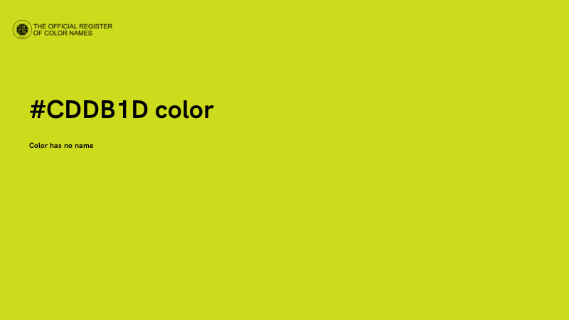 #CDDB1D color image
