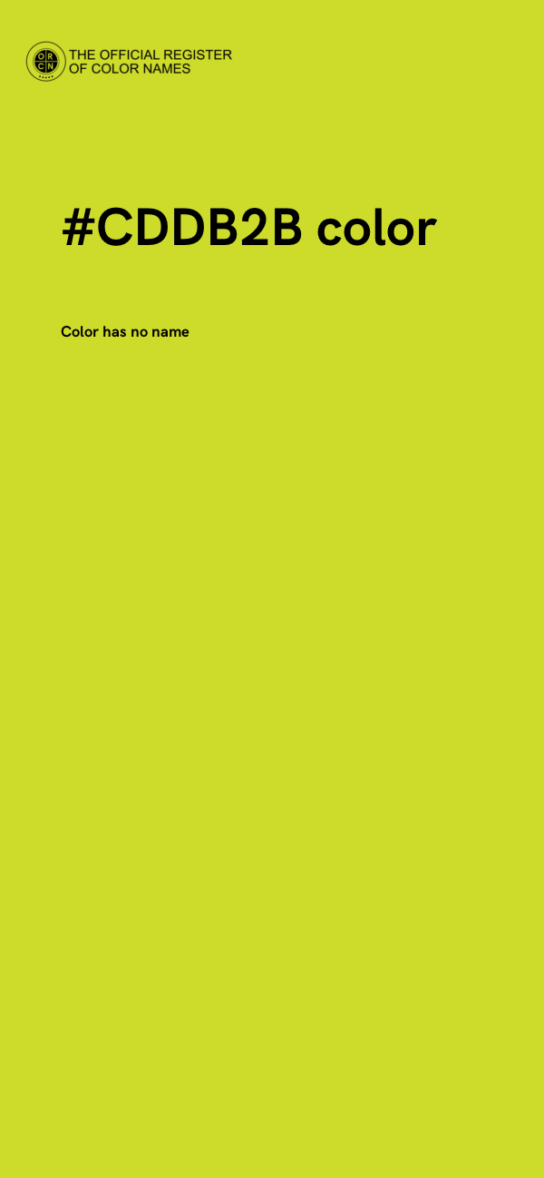 #CDDB2B color image