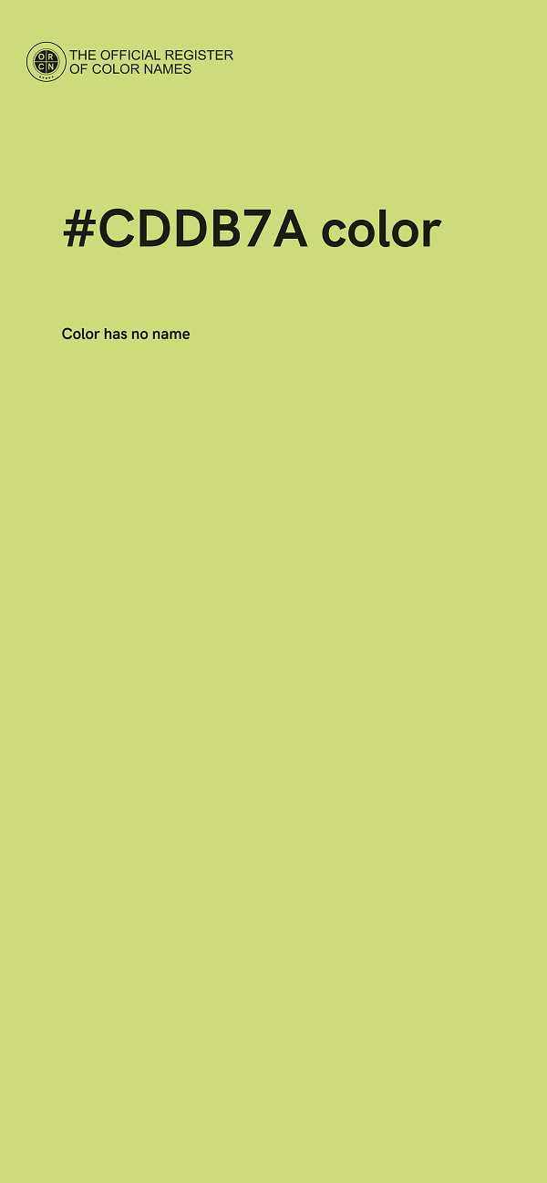 #CDDB7A color image