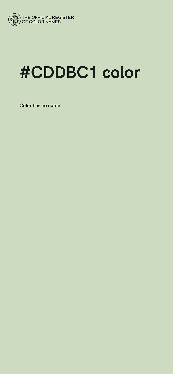 #CDDBC1 color image