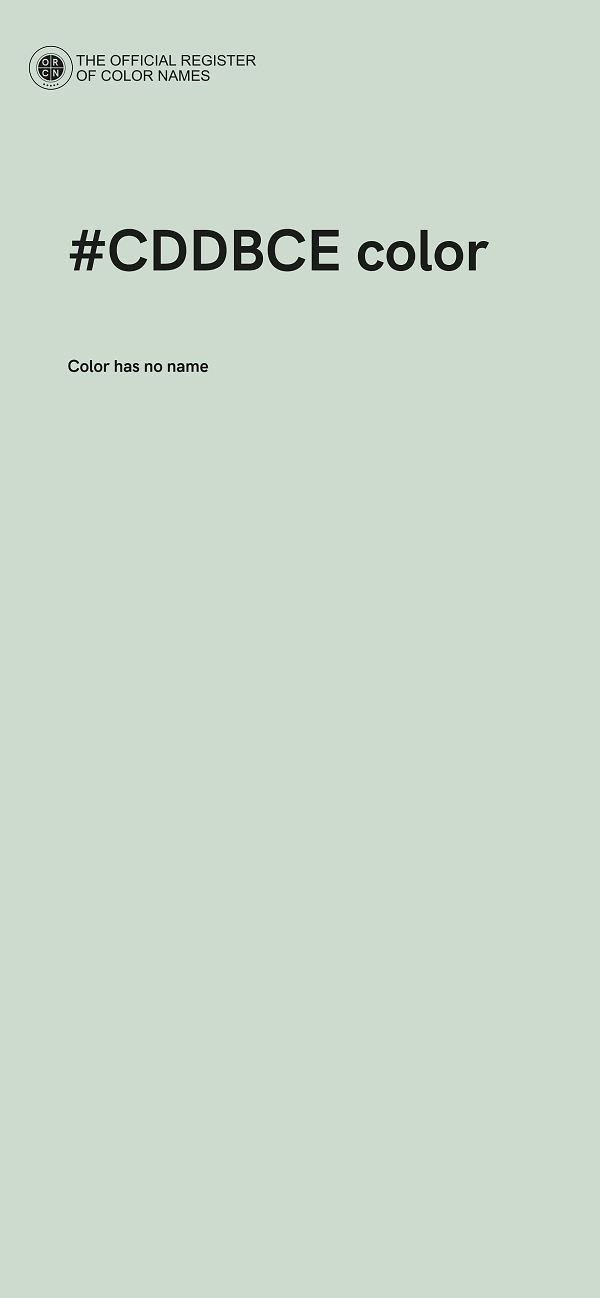 #CDDBCE color image