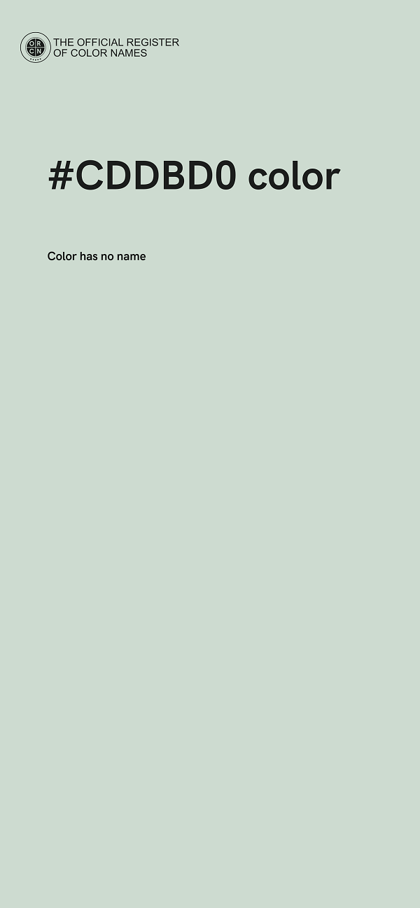 #CDDBD0 color image