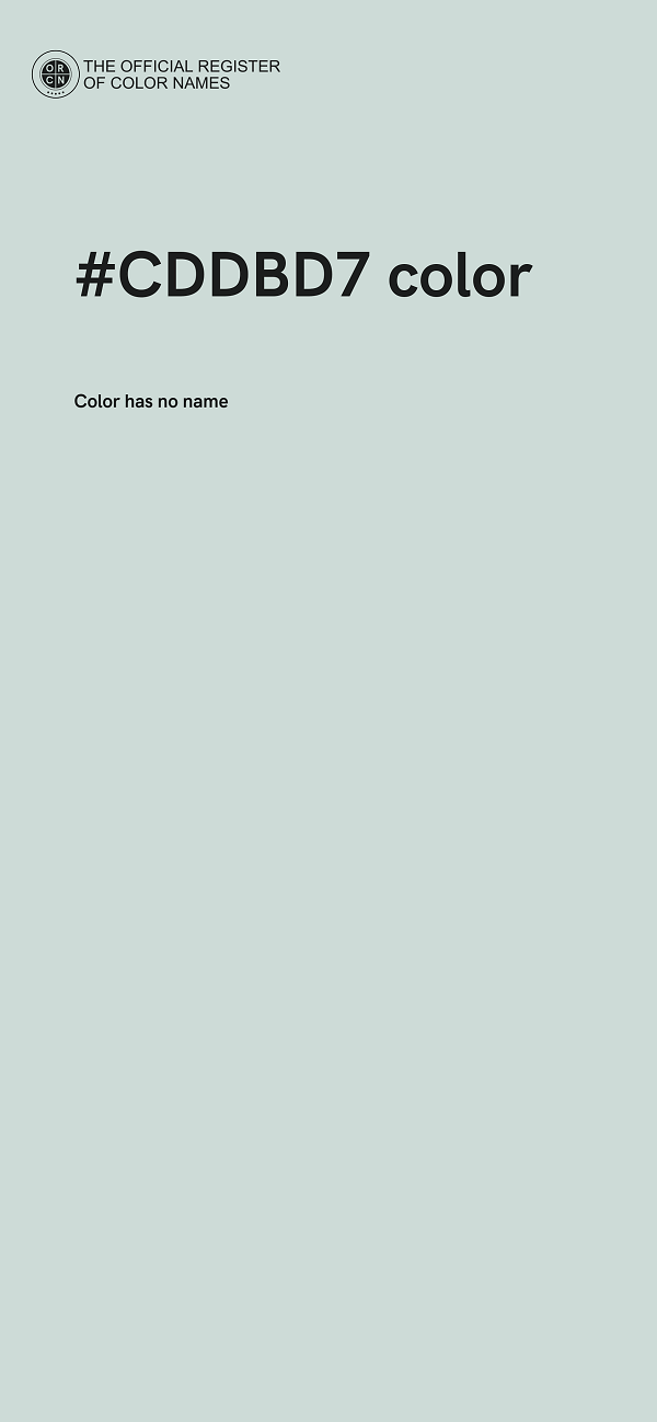 #CDDBD7 color image