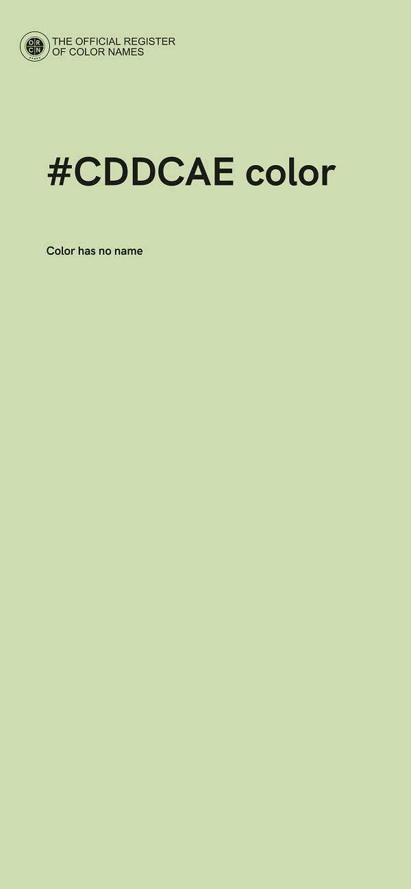 #CDDCAE color image