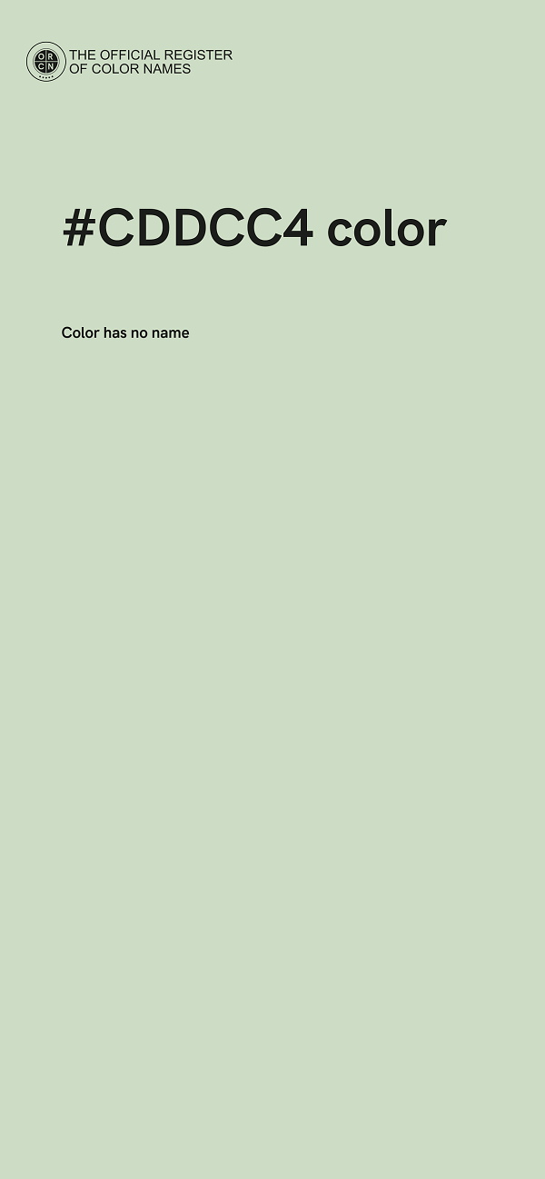 #CDDCC4 color image