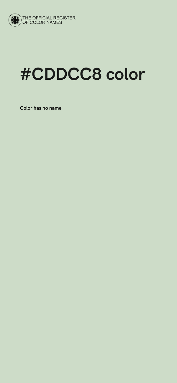 #CDDCC8 color image