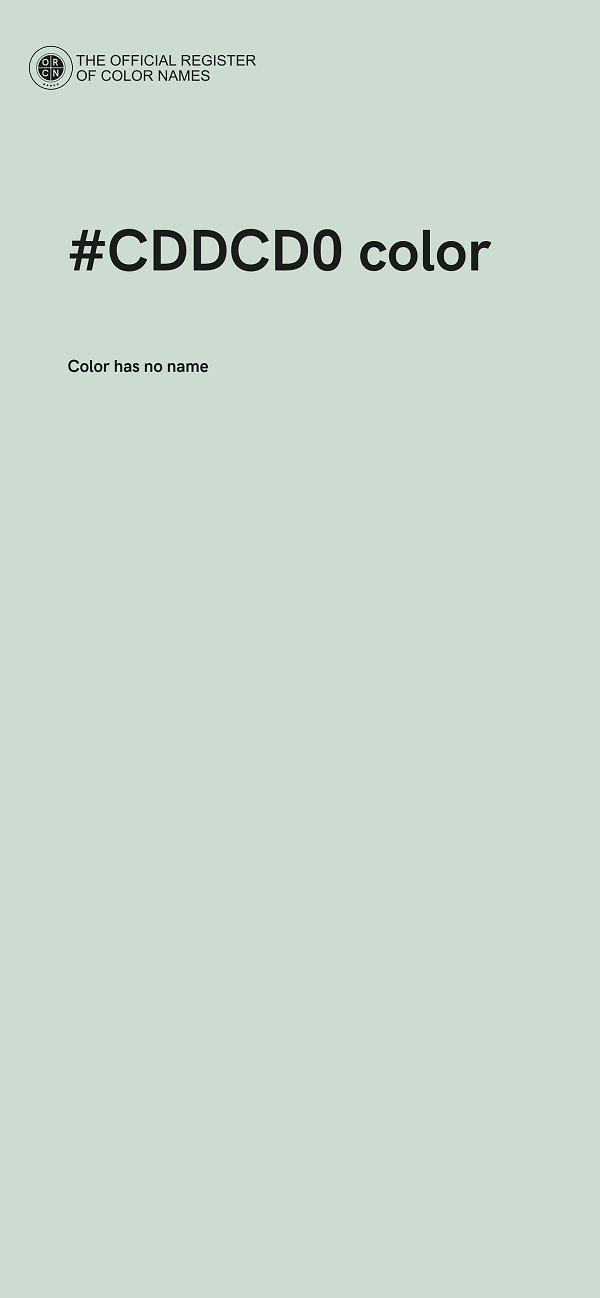 #CDDCD0 color image