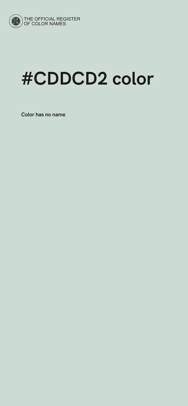 #CDDCD2 color image
