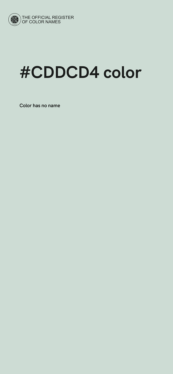 #CDDCD4 color image