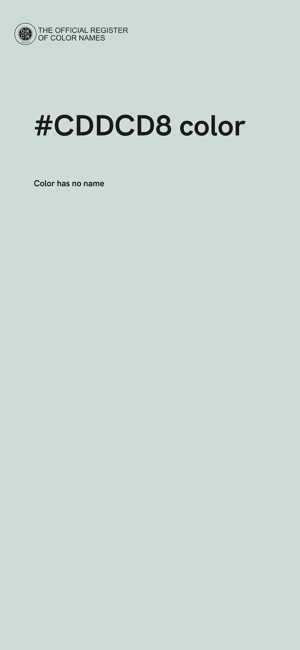 #CDDCD8 color image