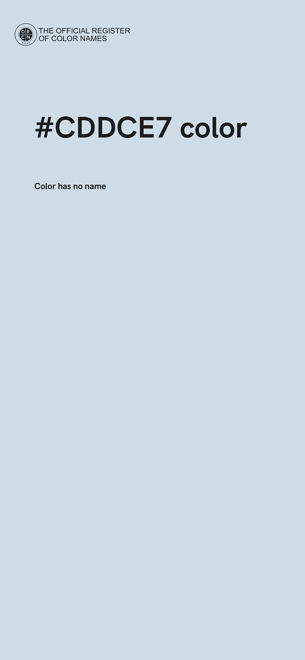 #CDDCE7 color image