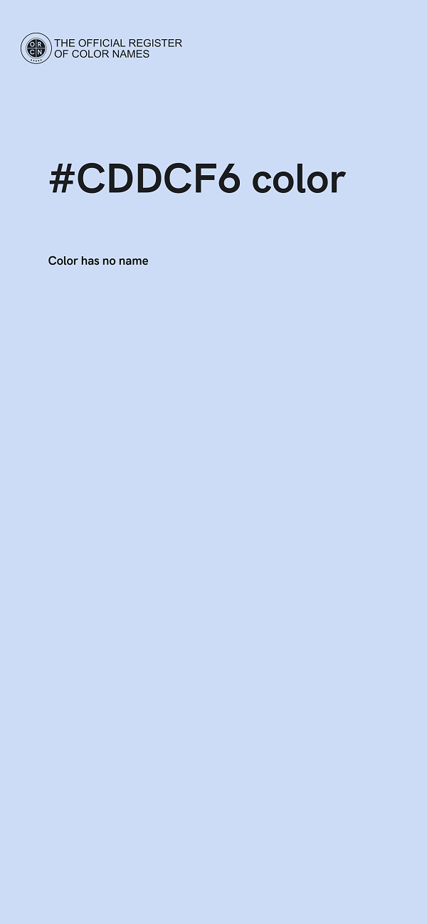 #CDDCF6 color image