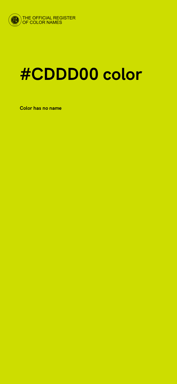 #CDDD00 color image