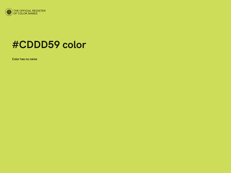 #CDDD59 color image