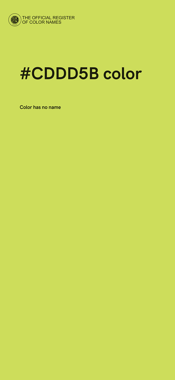 #CDDD5B color image