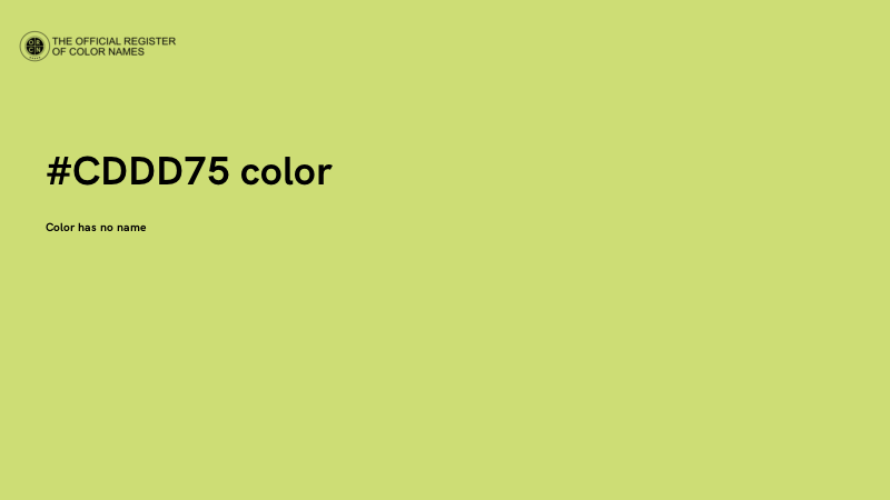 #CDDD75 color image