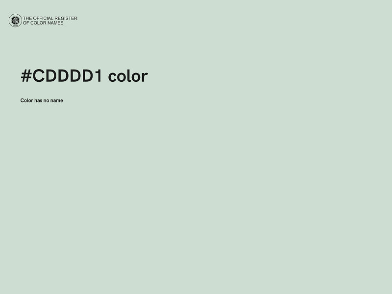 #CDDDD1 color image