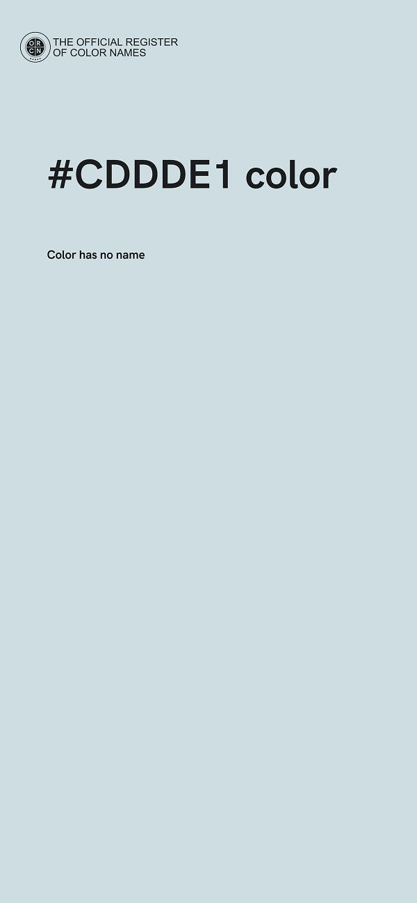#CDDDE1 color image