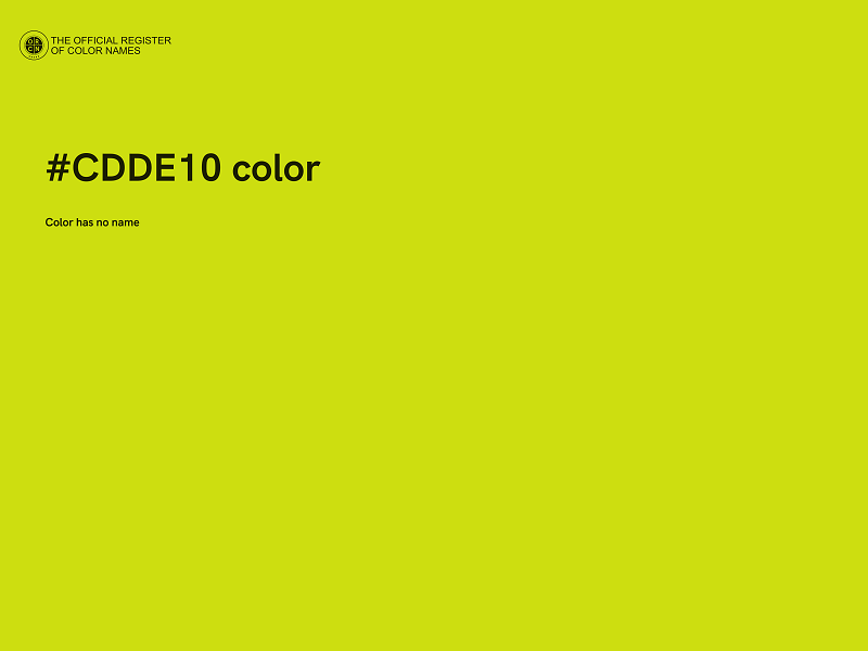 #CDDE10 color image