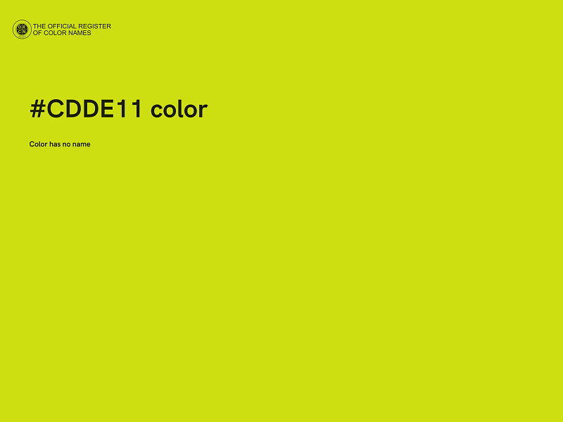 #CDDE11 color image