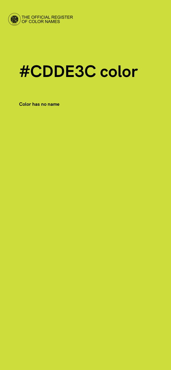 #CDDE3C color image