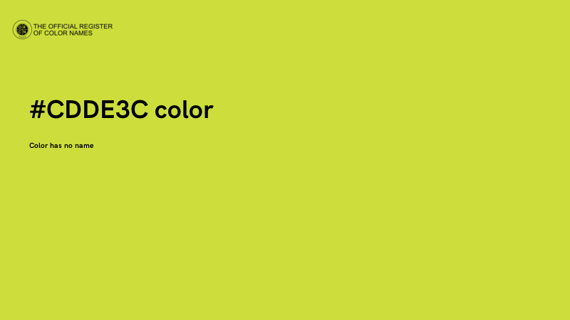 #CDDE3C color image