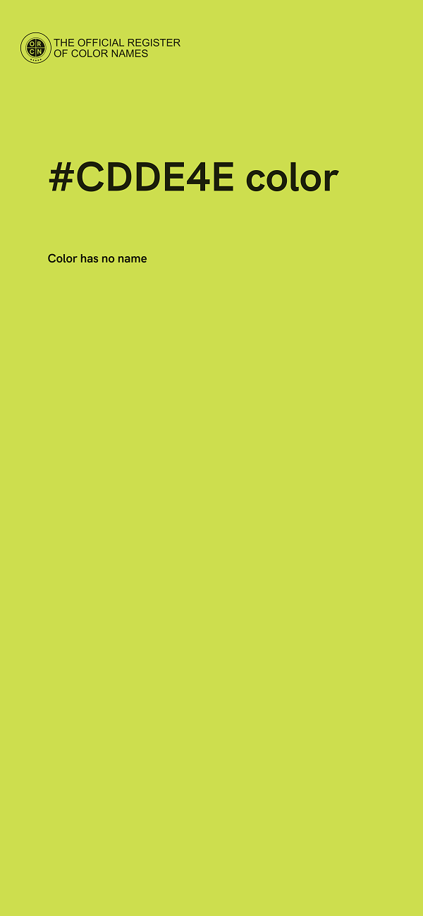 #CDDE4E color image