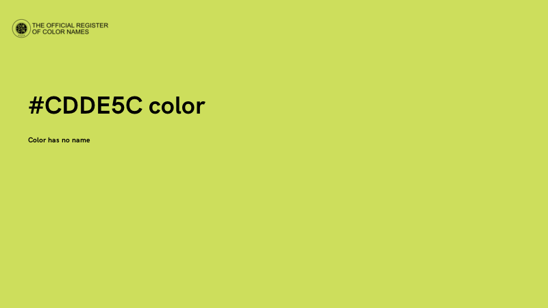 #CDDE5C color image