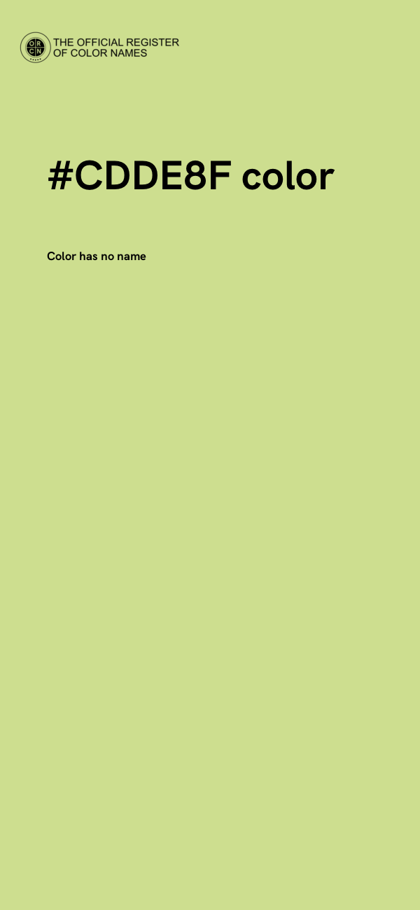 #CDDE8F color image