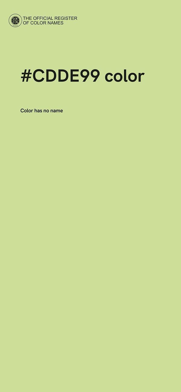 #CDDE99 color image