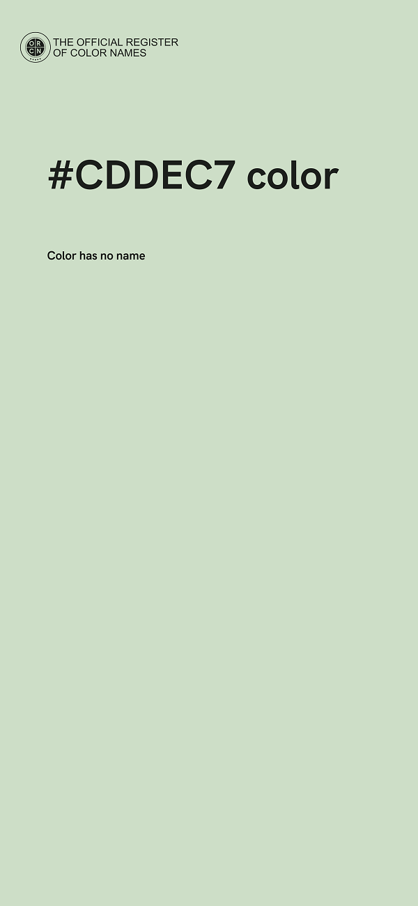 #CDDEC7 color image