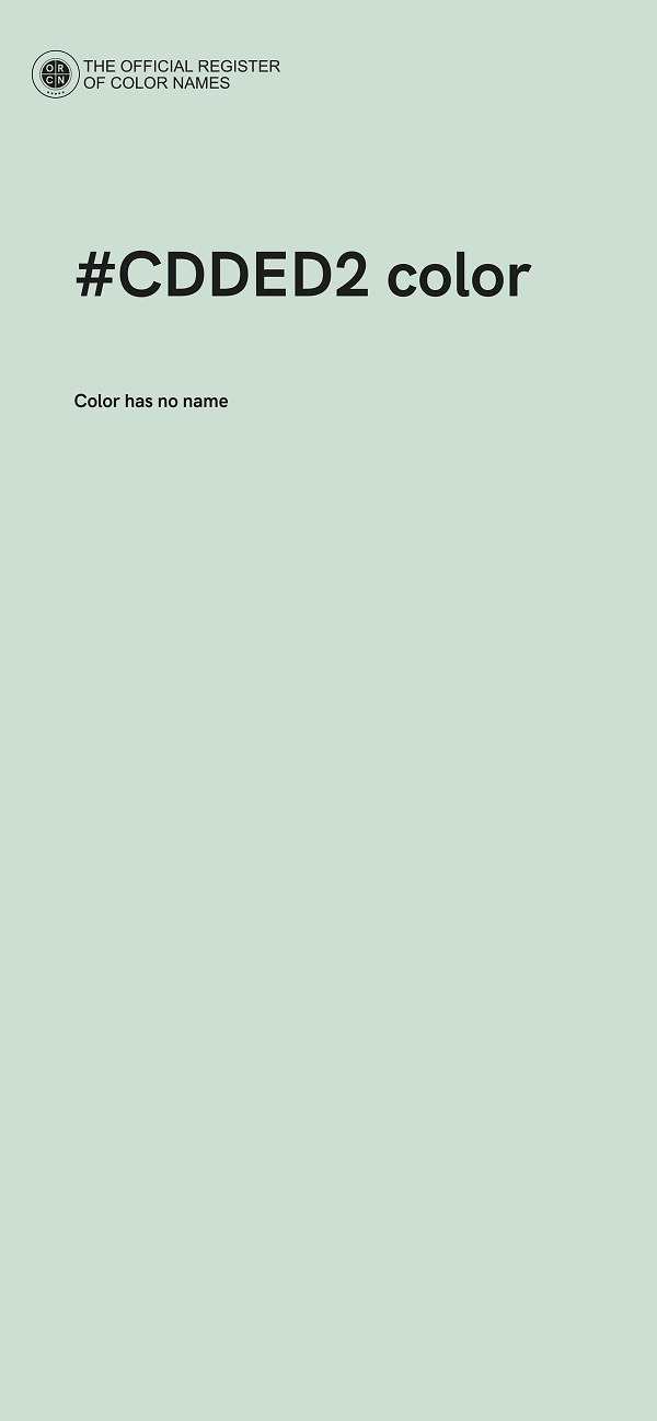 #CDDED2 color image
