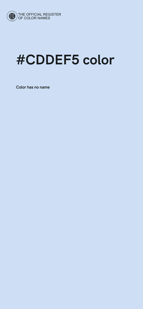 #CDDEF5 color image