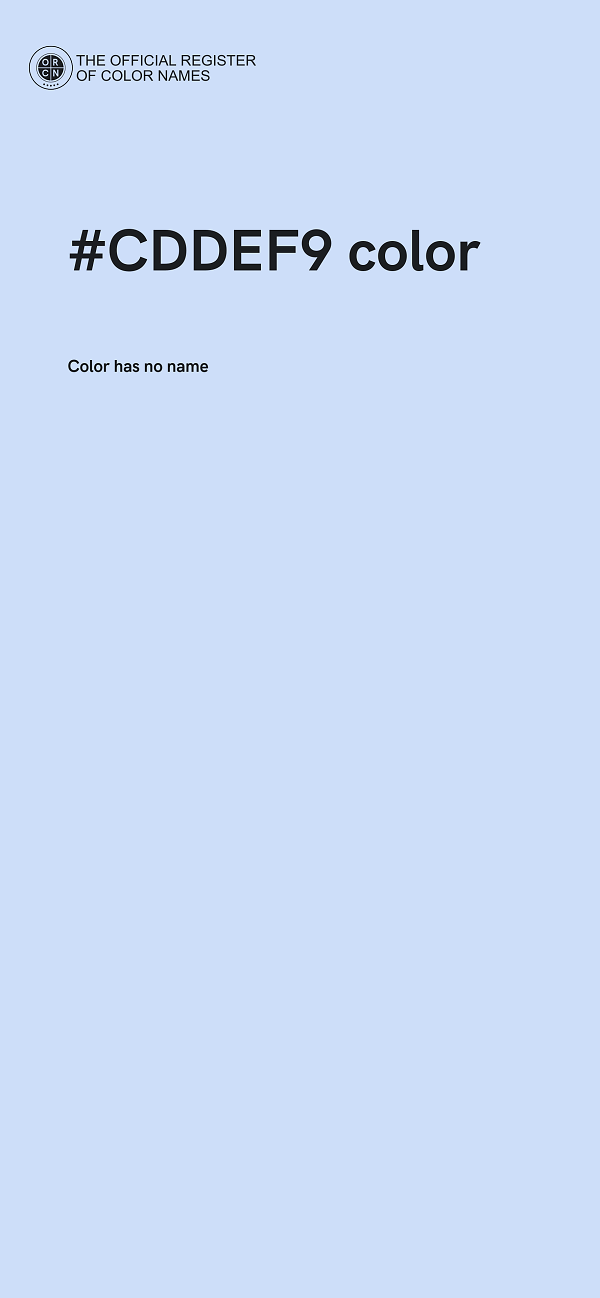 #CDDEF9 color image