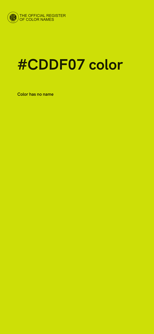 #CDDF07 color image