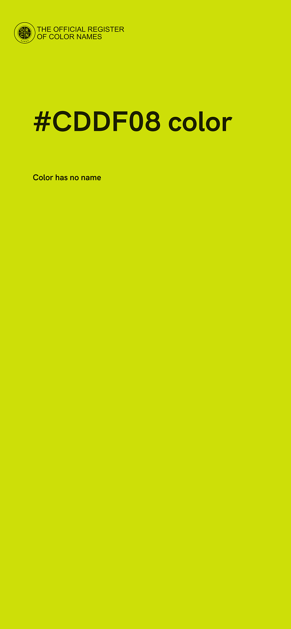 #CDDF08 color image