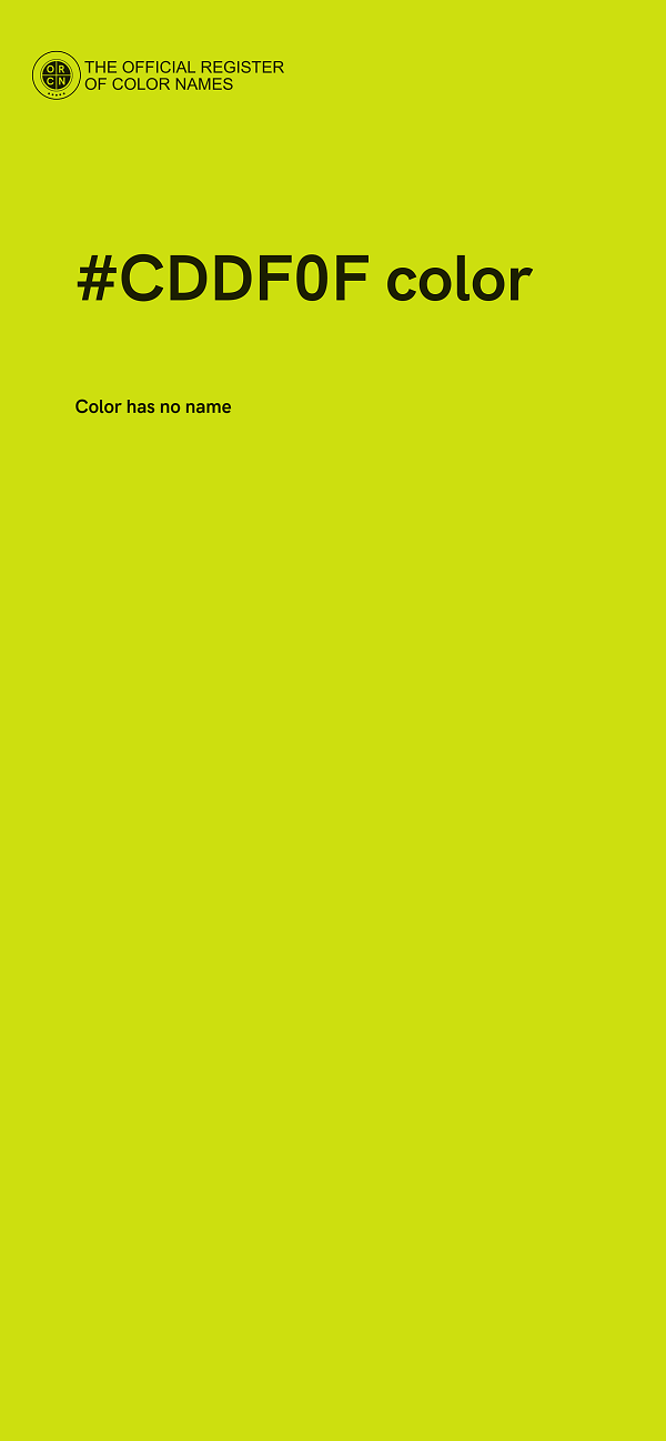 #CDDF0F color image