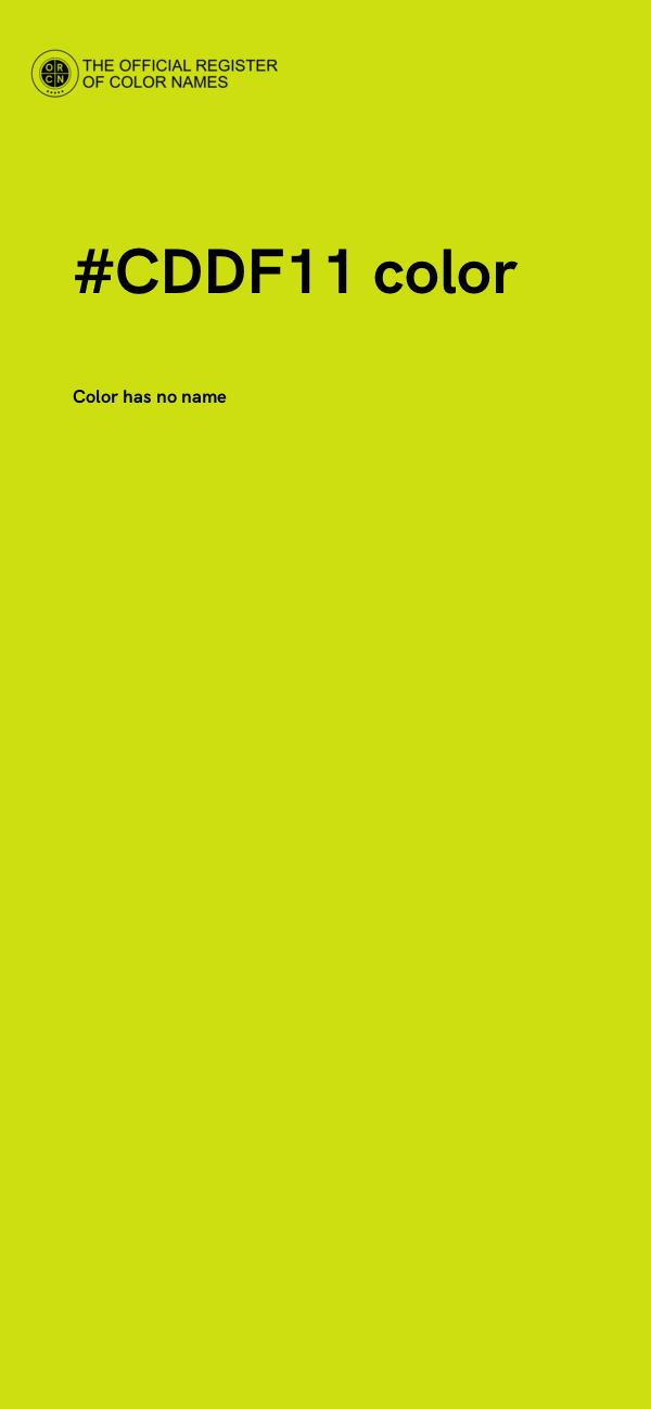 #CDDF11 color image