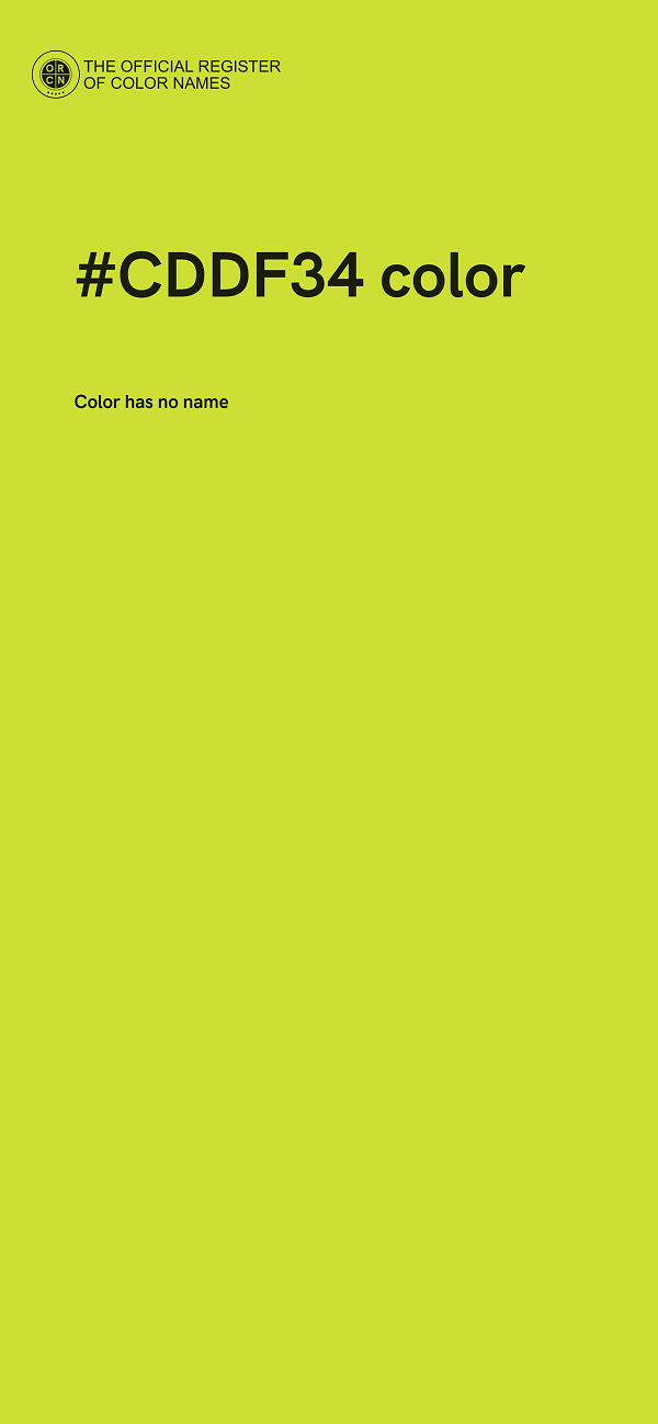 #CDDF34 color image