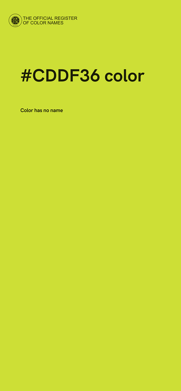 #CDDF36 color image