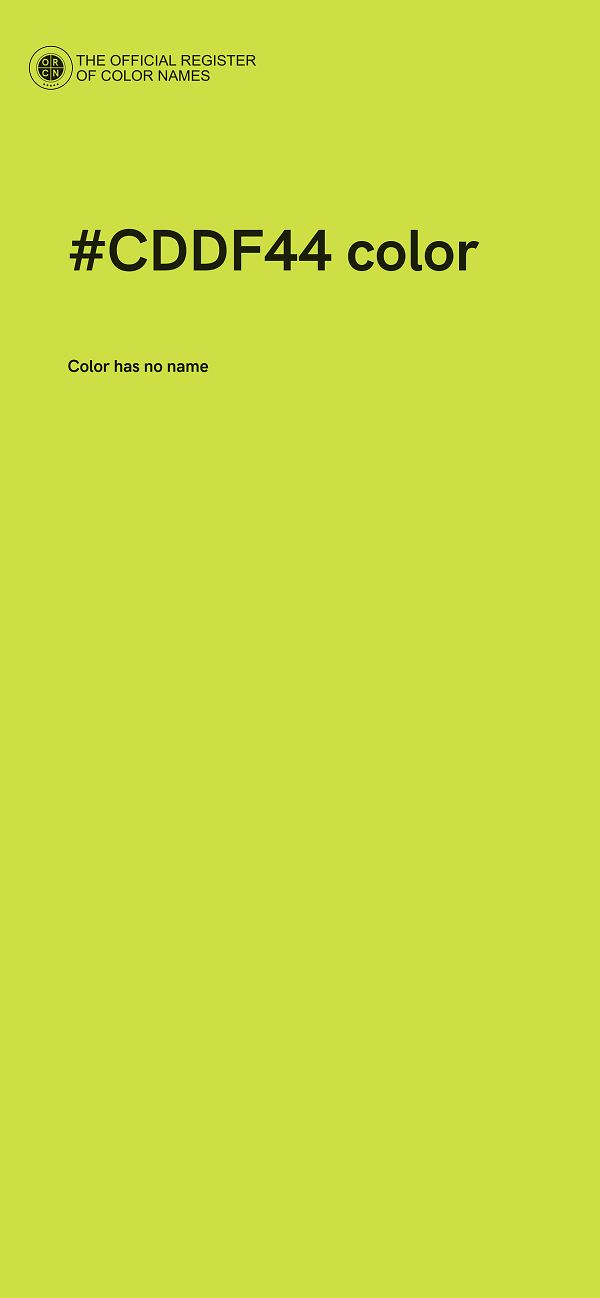 #CDDF44 color image