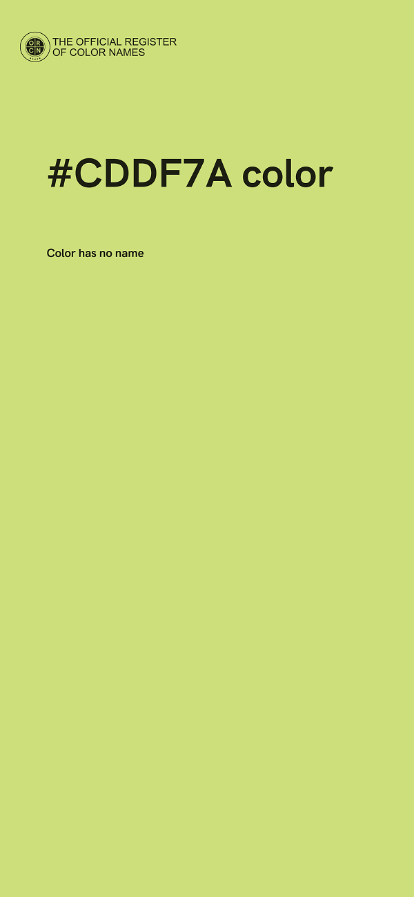 #CDDF7A color image