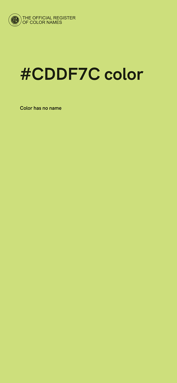 #CDDF7C color image