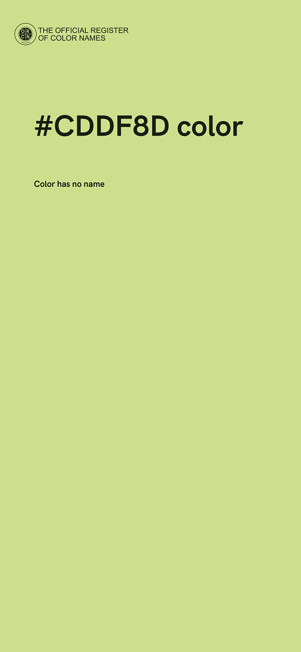 #CDDF8D color image